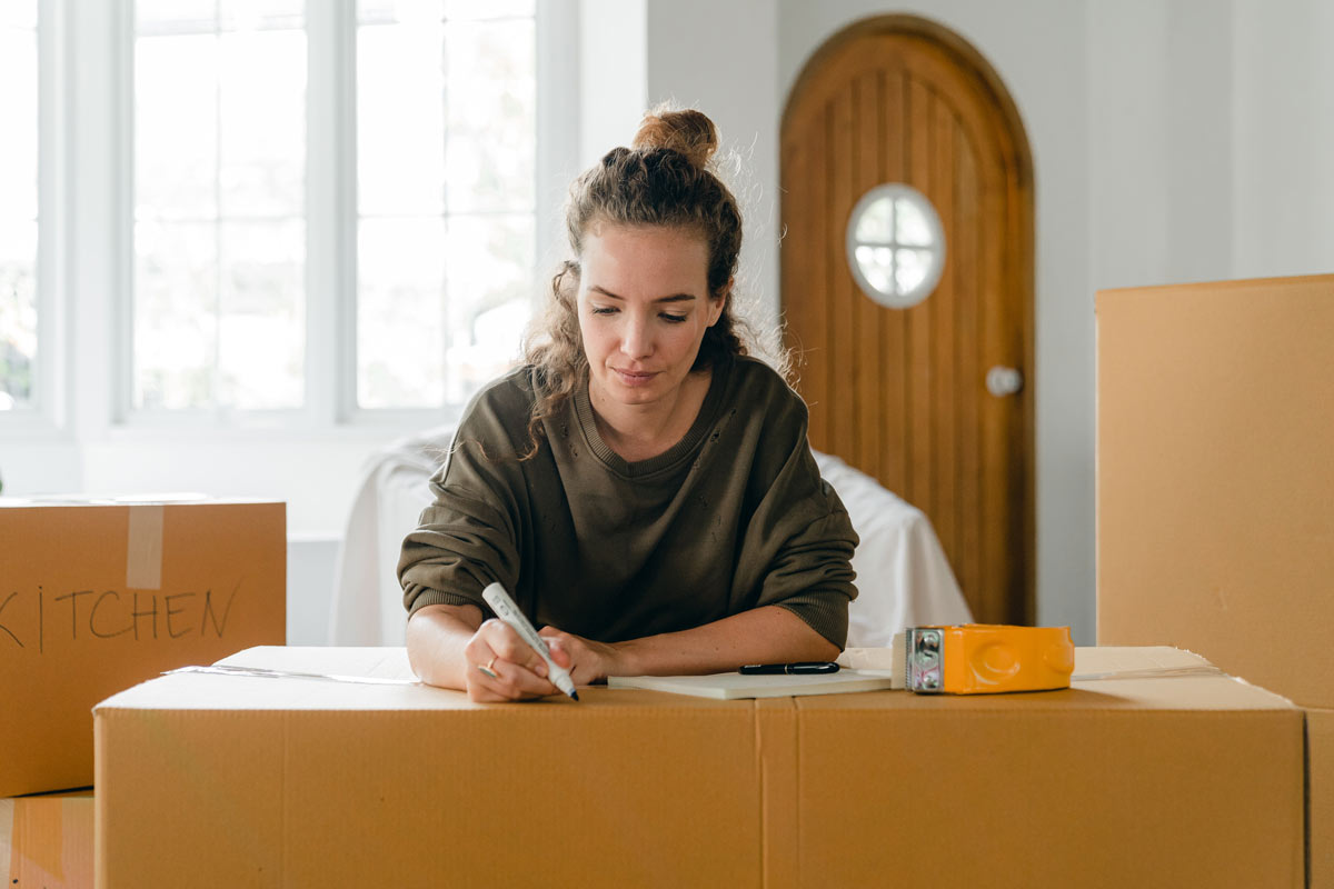 Girl writing